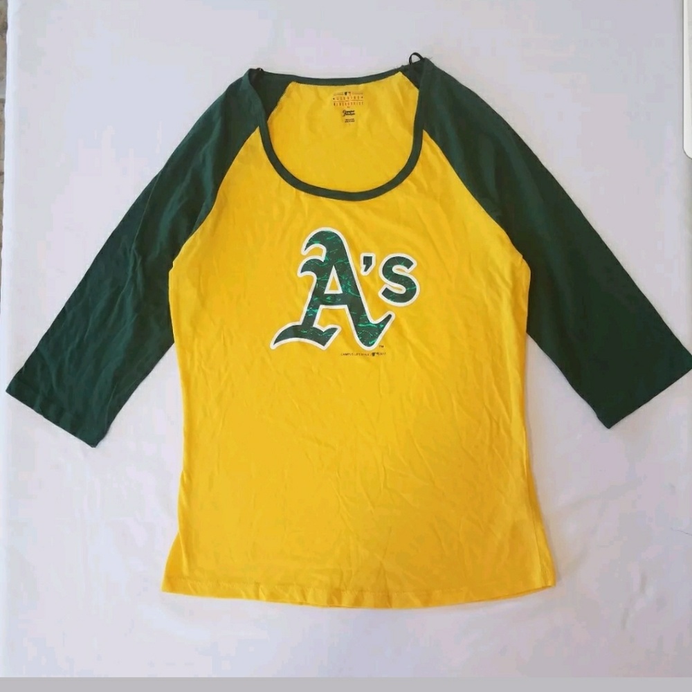 Oakland Athletics Junior Jersey 3/4 Sleeve Raglan